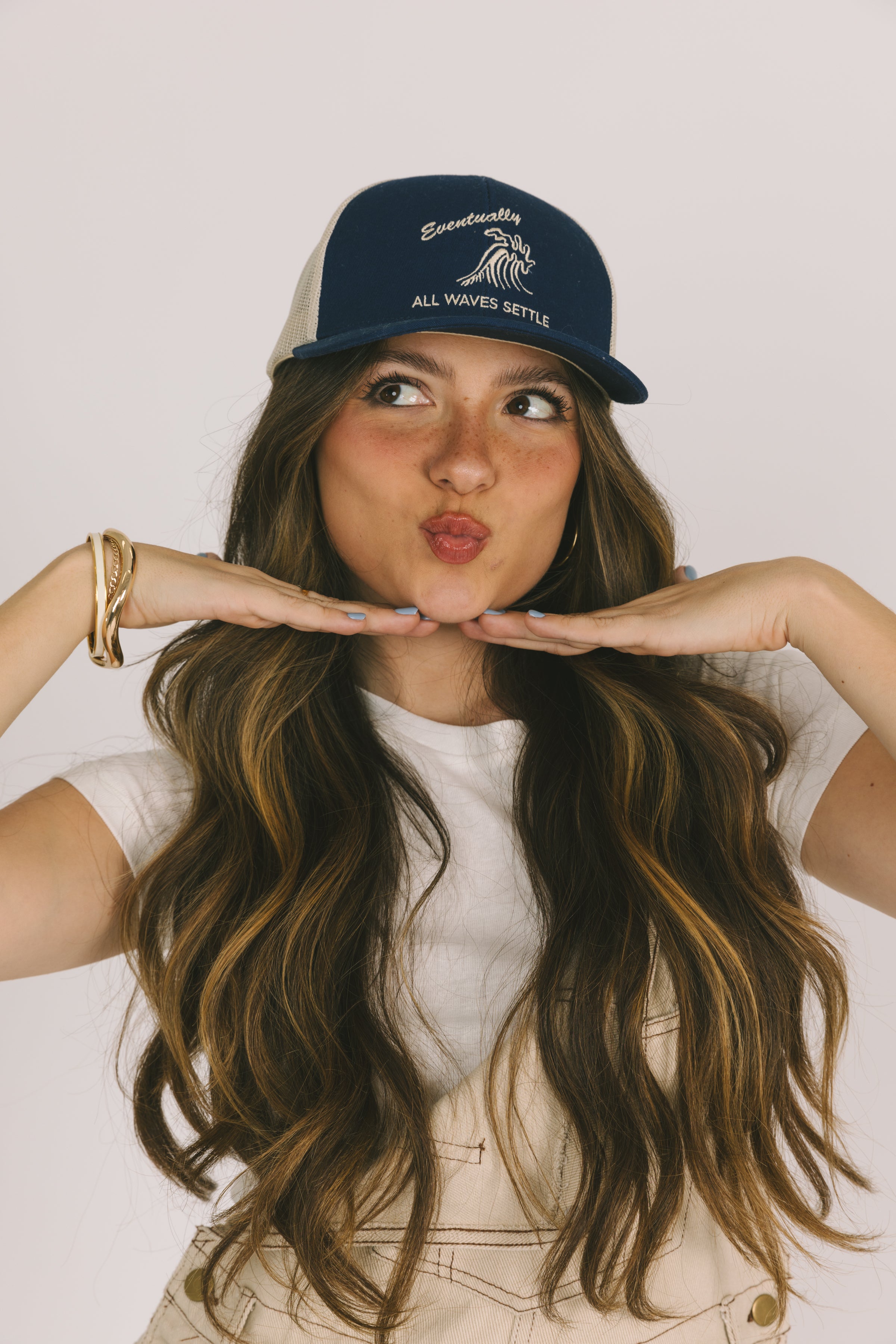 Mental Health Awareness Navy Trucker Hat